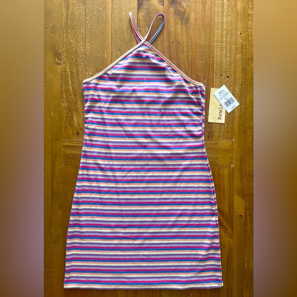 Mini dress striped